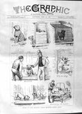 Original Old Antique Print 1881 Bulldog Club Show Dogs Pets Animals Puppies