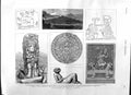 Original Old Antique Print 1881 Antiquities America Archaeology Aztec Mura 19th