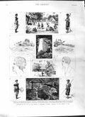 Old Antique Print 1881 Fiji Island Rotumah Noatau Alipati Vaniha Warrior 19th
