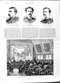 Original Old Antique Print 1881 Theatre White House Chelsea Singleton Suter War