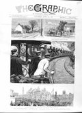 Original Old Antique Print 1881 Stephenson Armstrong Gun Wylam Newcastle- 19th