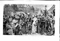Old Antique Print 1881 Royal Albert Hall South Kensington English Fayre 19th