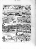Original Old Antique Print 1881 Siers Volunteers War Camp Chatham Victorian