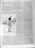 Old Antique Print 1881 Uniform Infantry Division Artillery Company Army 19th
