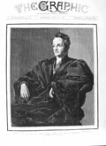 Old Antique Print 1881 Portrait Arthur Penrhyn Stanley Dean Westminster 19th