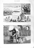 Old Antique Print 1881 Opera Rubinstein Demonio Covent Theatre Ashantee 19th