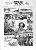 Original Old Antique Print 1881 Siers Volunteers Wimbledon Rifle Shooting Sport
