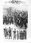 Original Old Antique Print 1881 Bradlaugh House Commons Denning London Palace