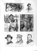 Original Old Antique Print 1881 Marquis Lorne Quebec Canada Thomson Macdonald