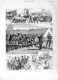Original Old Antique Print 1881 Artillery Volunteer Shoeburyness Siers Princess
