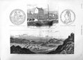 Old Antique Print 1881 Ireland Ship Cork Harbour Leicestershire Army Camp 19th