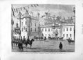 Old Antique Print 1881 Scottish Army Volunteers Edinburgh Holyrood Palace 19th