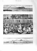 Original Old Antique Print 1881 Island Ascension Burmah Fidra Point Firth Forth