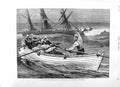 Original Old Antique Print 1881 Norfolk Island Boat Bishop Selwyn Ship Fine Art