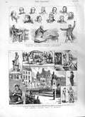 Old Antique Print 1881 Frederic Sauvage Fetes Boulogne Irish Convention 19th