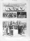 Old Antique Print 1881 Geographical Congress Venice Prince Victor Sydney 19th