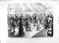 Original Old Antique Print 1881 Prince Wales Braemar Duke Albany Earl Fife Reel