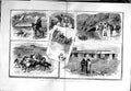 Antique Old Print 1881 Thul Chotiali Afghanistan Tennis Officers War Army 19th