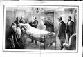 Old Antique Print 1881 President Garfield Mollie Scene Death Longbranch 19th