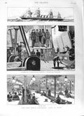 Original Old Antique Print 1881 Inman Steamship City Rome Engine Room Sto 19th