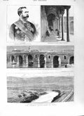 Original Old Antique Print 1881 Roustan Tunis Zergha Manouba Medjez-El-Bab War