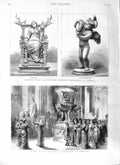 Old Antique Print 1881 Bronze Statuettes Cupid Pompeii British Museum Art 19th