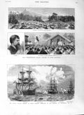 Old Antique Print 1881 Maori New Zealand Parihaka Whiti Ships Alma Zriny 19th