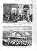 Old Antique Print 1881 Ireland Land League Observatory Ben Nevis Scotland 19th