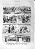 Original Old Antique Print 1881 Marquis Lorne Farm Red River Winnipeg Brazier