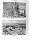 Old Antique Print 1881 Prince Wales Longleat House Wiltshire Apartments 19th