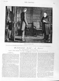 Old Antique Print 1881 Illustration Story Marion Fay Roden William Small 19th