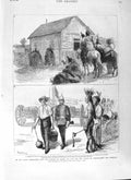 Original Old Antique Print 1881 Marquis Lorne Red Indian Church Macgregor 19th