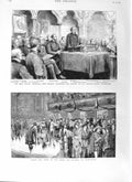 Old Antique Print 1881 Calico Mayor Southampton Dean Stanley Westminster 19th