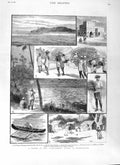 Original Old Antique Print 1881 Madagascar Majunga Lancashire Witch Bembatooka