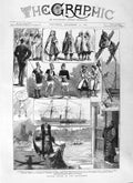 Original Old Antique Print 1881 Bosphorus Circassian Warriors Ship Sa Victorian