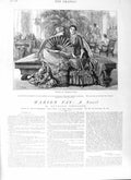 Antique Old Print Ref.320 1882 Illustration Story Marion Fay Anthony Trollope