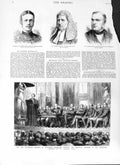 Old Antique Print 1882 University College Liverpool Mccrea Malins Draper 19th