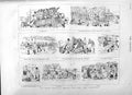 Original Old Antique Print 1882 Football Pelicans Phantoms Sport Comedy C 19th