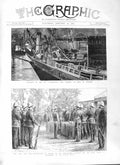 Original Old Antique Print 1882 Ships Crash Constancia Primus Newport Zulu War