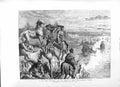 Original Old Antique Print 1882 Marquis Lorne Blackfoot Crossing Horses 19th