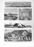 Original Old Antique Print 1882 Slave Trade Africa Zanzibar Ship Philomel 19th