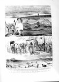 Original Old Antique Print 1882 Marquis Lorne Indians Fort Mcleod Shaw Kent War