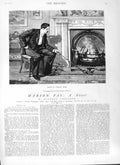 Antique Old Print Ref.315 1882 Illustration Story Marion Fay Anthony Trollope
