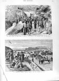 Original Old Antique Print 1882 O'Donovan Asia Fortress Merv Temple Amoy 19th