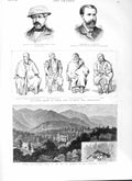 Old Antique Print 1882 Palace Hunting Lodge King Roumania Artaki Wilton 19th
