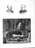 Original Old Antique Print 1882 Romeo Juliet Lyceum Theatre Aveling Thom 19th