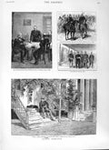 Old Antique Print 1882 Prince Bismarck Varzin Franco-Russian War Gitschin 19th