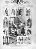 Old Antique Print 1882 Palermo Natives Sacred Fountain Monreale Gendarme 19th