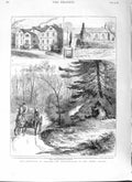 Original Old Antique Print 1882 Ireland Assassination Henry Smythe Bar Victorian