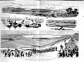 Original Old Antique Print 1882 Volunteer Siers Portsmouth Pakenham Cos 19th